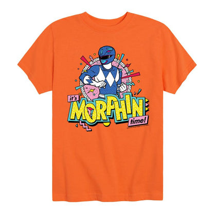 Boys' - Power Rangers - Morphin Time Blue Short Sleeve Graphic T-Shirt