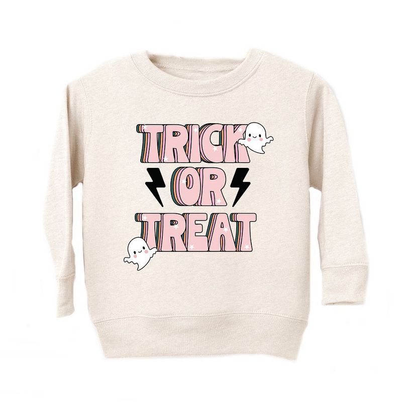 The Juniper Shop Trick Or Treat Lightning Bolt Toddler Graphic Sweatshirt