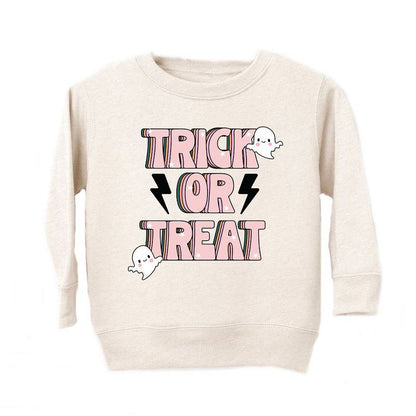 The Juniper Shop Trick Or Treat Lightning Bolt Toddler Graphic Sweatshirt