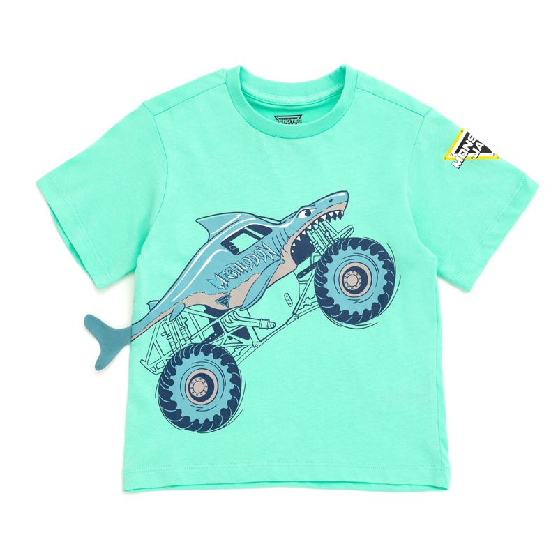 تي شيرت Monster Jam Grave Digger El Toro Loco Megalodon Truck