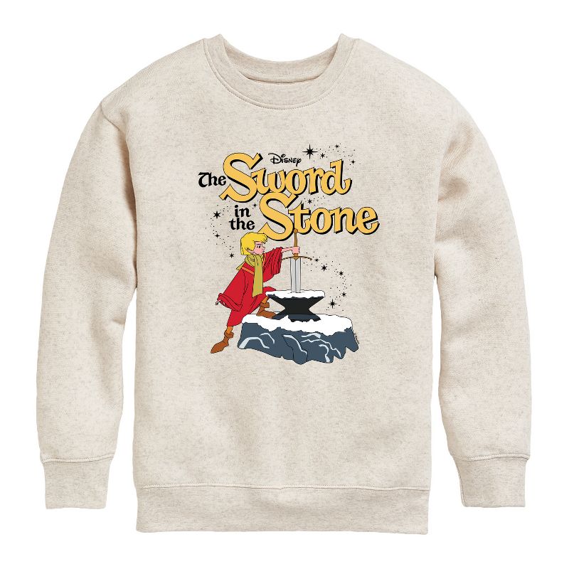 Boys' - Disney - The Sword And The Stone Graphic Long Sleeve Fleece Sweatshirt