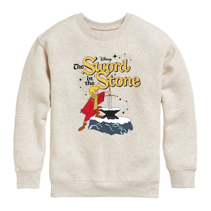 Boys' - Disney - The Sword And The Stone Graphic Long Sleeve Fleece Sweatshirt