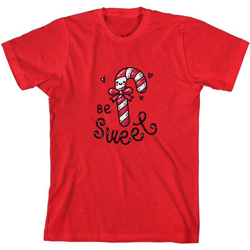 تي شيرت Be Sweet Candy Cane Youth برقبة دائرية وأكمام قصيرة