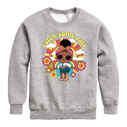 Boys' - LOL Surprise! - Catch Some Rays Graphic Long Sleeve Fleece Sweatshirt