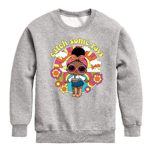 Boys' - LOL Surprise! - Catch Some Rays Graphic Long Sleeve Fleece Sweatshirt