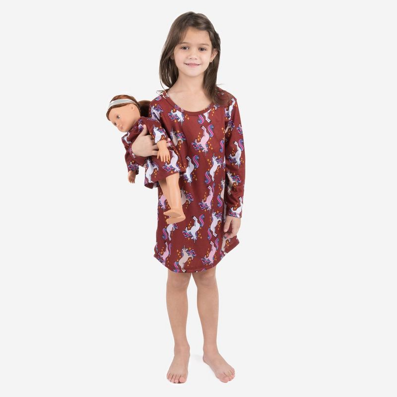 Leveret Girl and Doll Matching Nightgown