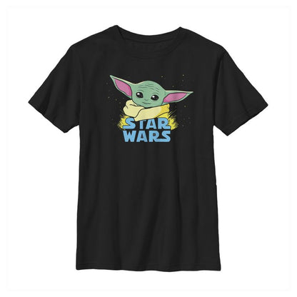Boy's Star Wars The Mandalorian The Child Cartoon Shiny Eyes T-Shirt
