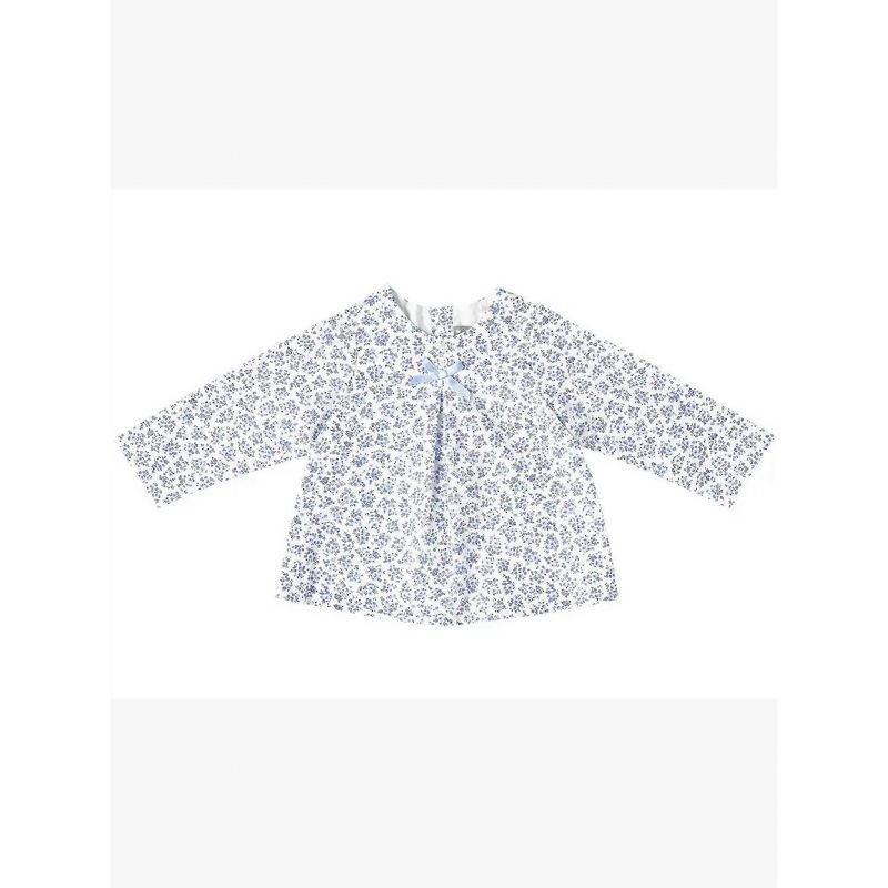 Girls' Floral Long-Sleeve Blouse - Petit Confection