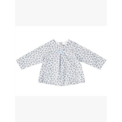 Girls' Floral Long-Sleeve Blouse - Petit Confection