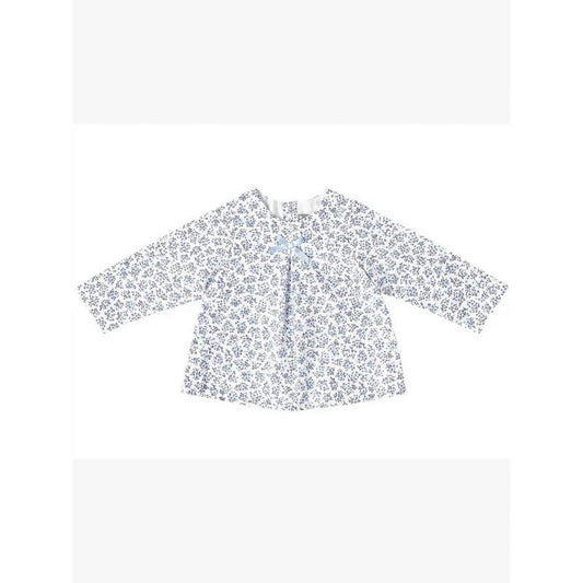 Girls' Floral Long-Sleeve Blouse - Petit Confection