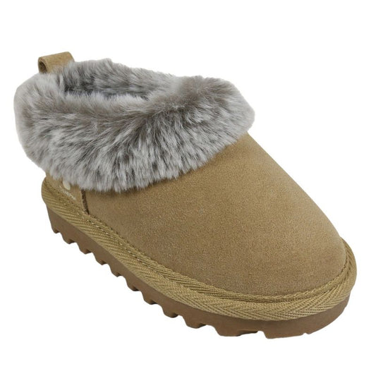 BEARPAW Asher Toddler Suede Slippers