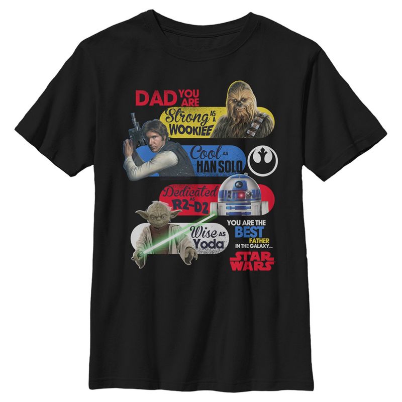 Boy's Star Wars: A New Hope Dad You Are the Best Father in the Galaxy T-Shirt