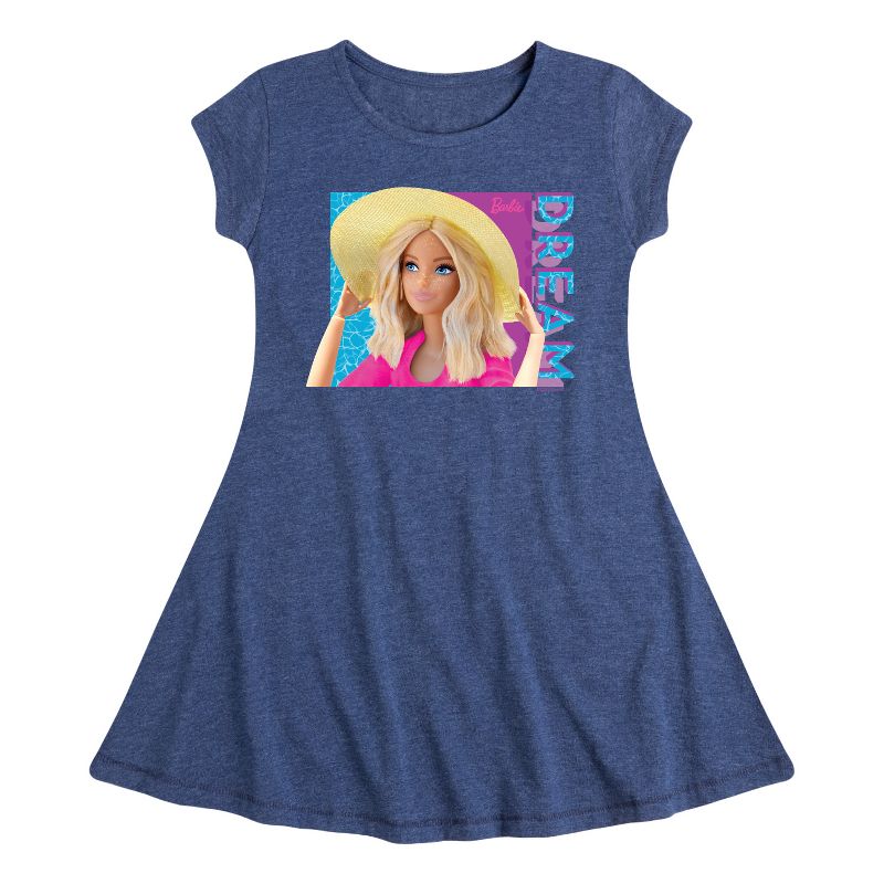 فستان باربي - صيف أحلامك - مناسب وأنيق - بأكمام قصيرة