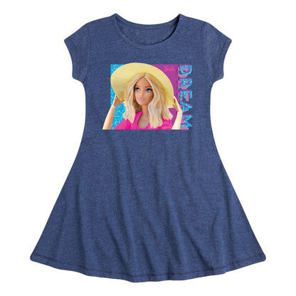 فستان باربي - صيف أحلامك - مناسب وأنيق - بأكمام قصيرة