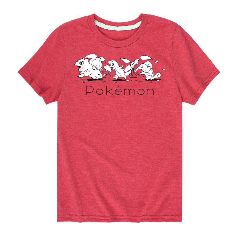 تي شيرت جرافيكي بأكمام قصيرة للأولاد - بوكيمون - تشارمندر سكويرتل بولباسور كانتو للمبتدئين