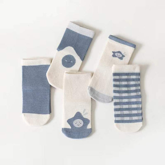 MyKids-USA Spring Middle Tube Socks 1Lot=5pairs