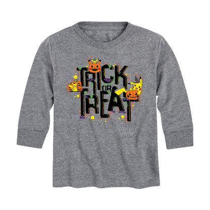 تي شيرت جرافيكي بأكمام طويلة مطبوع عليه "بوكيمون" للأولاد