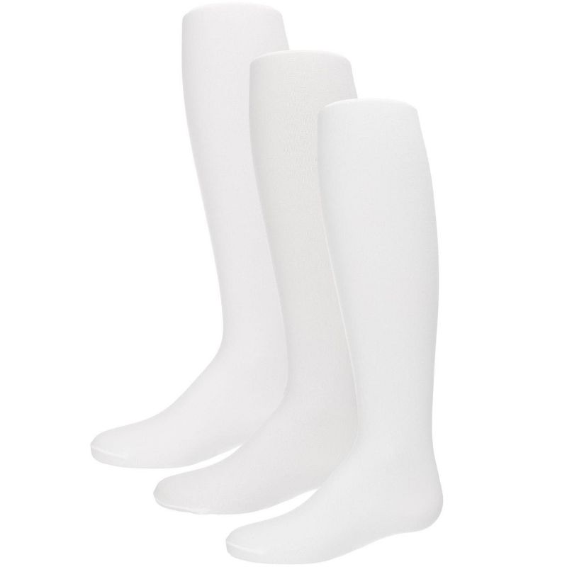 Memoi Girls' 3 Pair Pack Essential Rhumba Opaque Tights