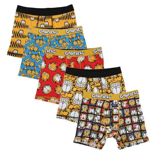 Garfield Character Art 5-Pack Boy's Boxer Briefs