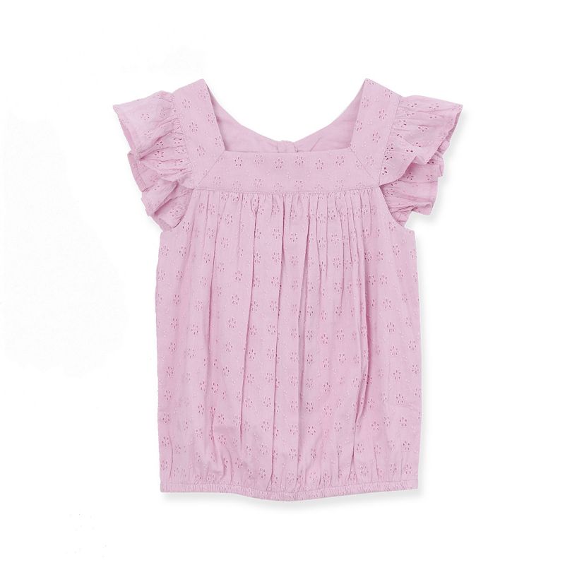 Lands' End Kids Woven Eyelet Top