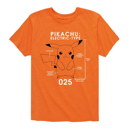 تي شيرت جرافيكي بأكمام قصيرة للأولاد - بوكيمون - بيكاتشو