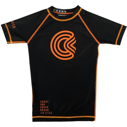 Chaos and Order Kid's Base Label V2 Short Sleeve BJJ Rashguard