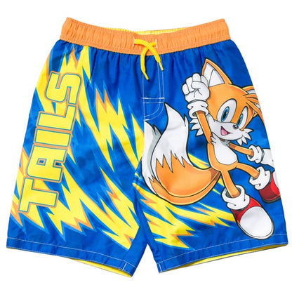 Sonic the Hedgehog UPF 50+ Swim Trunks Little Kid to Big Kid Sizes (4T - 14-16)