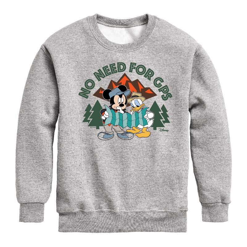 Boys' - Disney - No Gps Graphic Long Sleeve Fleece Sweatshirt