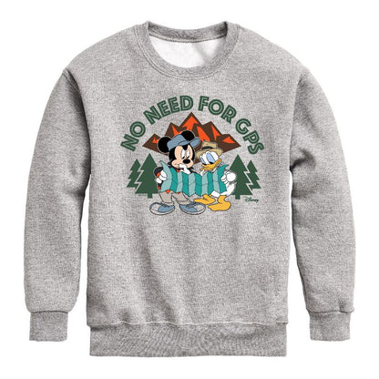 Boys' - Disney - No Gps Graphic Long Sleeve Fleece Sweatshirt