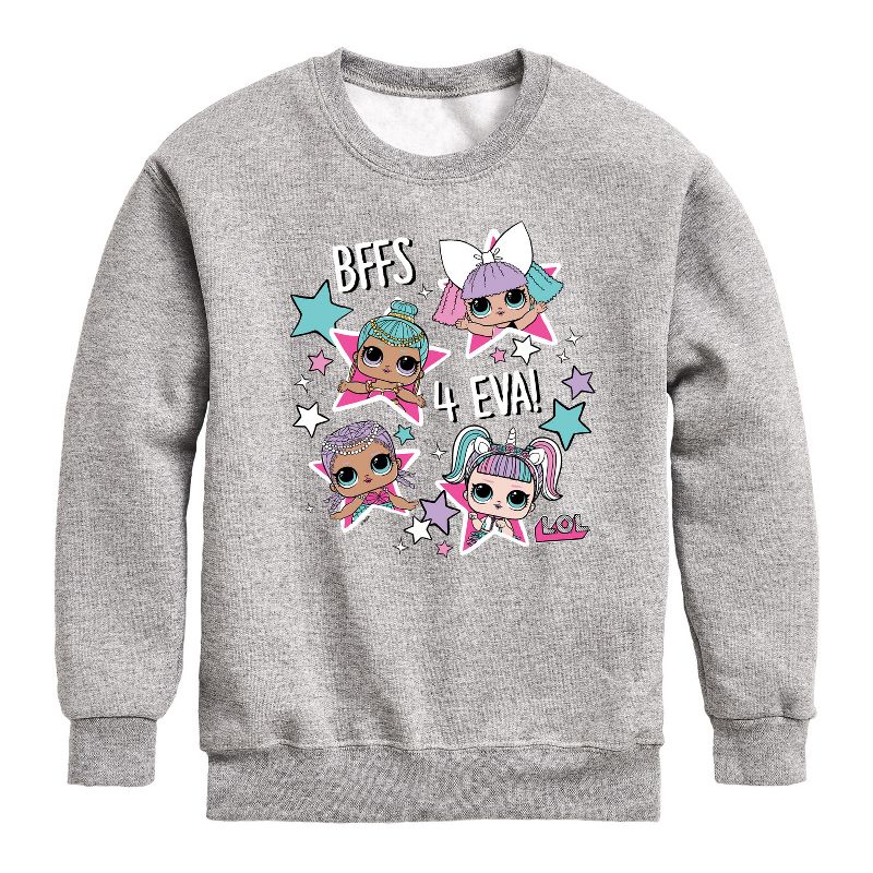 Boys' - LOL Surprise! - LOL Bffs 4 Eva Graphic Long Sleeve Fleece Sweatshirt