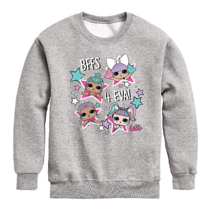 Boys' - LOL Surprise! - LOL Bffs 4 Eva Graphic Long Sleeve Fleece Sweatshirt