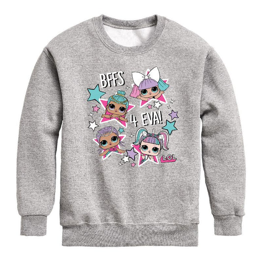 Boys' - LOL Surprise! - LOL Bffs 4 Eva Graphic Long Sleeve Fleece Sweatshirt