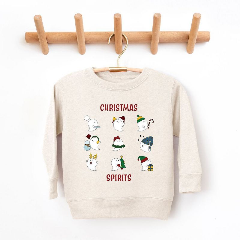 The Juniper Shop Christmas Spirits Red Words Youth Ultra-Soft Graphic Sweatshirt