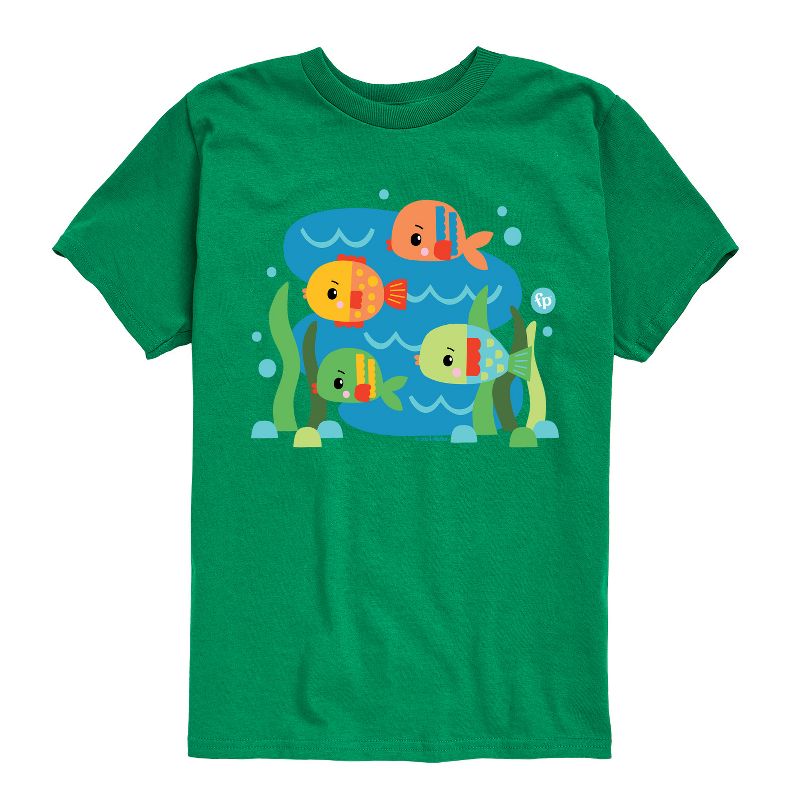 تي شيرت فيشر برايس للأولاد بأكمام قصيرة ورسومات جرافيكية