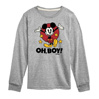 Boys' - Disney - Mickey Mouse Long Sleeve Graphic T-Shirt