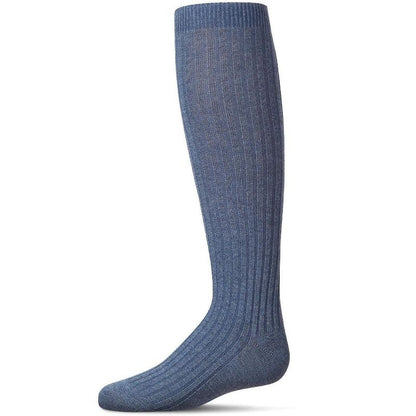 Memoi Ribbed Cotton Blend Knee High Sock