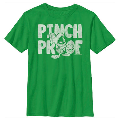 Boy's Looney Tunes St. Patrick's Day Marvin the Martian Pinch Proof T-Shirt