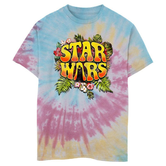 Boy's Star Wars: A New Hope Tropical Groovy Logo T-Shirt