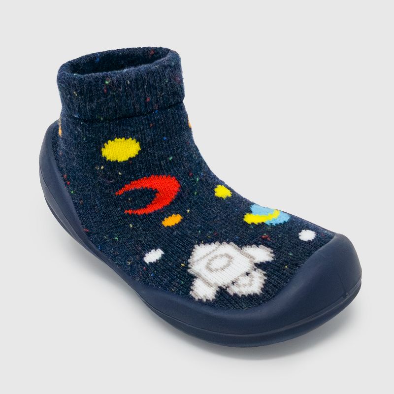 Komuello Baby Boy First Walk Sock Shoes Galaxy
