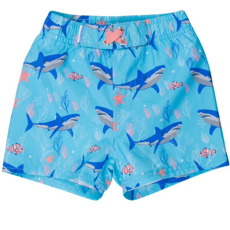 RuggedButts Baby Boys UPF50+ Swim Trunks