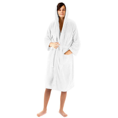 BC BARE COTTON Boys Hooded Robe Microfiber Plush Fleece Bathrobe