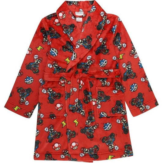 SUPER MARIO Little/Big Boys' Mario Kart Plush Fleece Robe