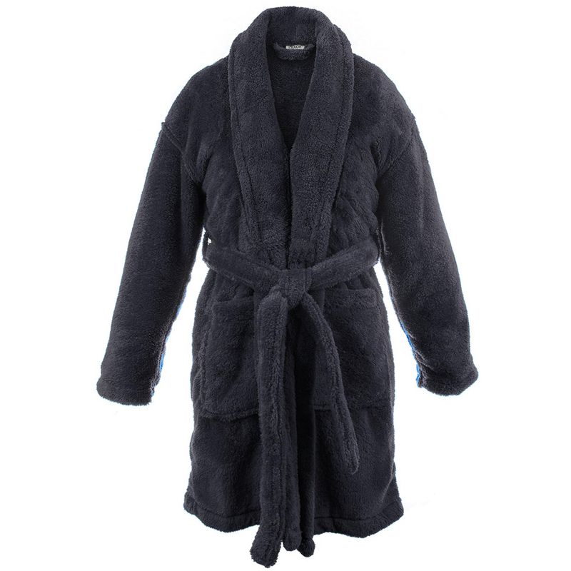 BC BARE COTTON Shawl Robe Microfiber Plush Fleece Bathrobe