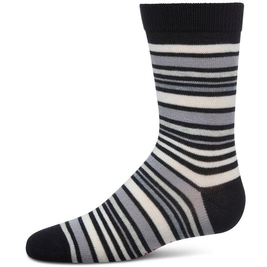Memoi Boys' Multi Stripe Crew Socks