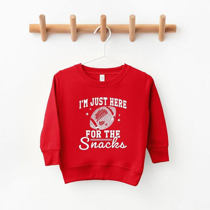 The Juniper Shop I'm Just Here For The Snacks Disco Toddler Graphic Sweatshirt