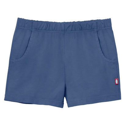 City Threads USA-Made Cotton Girls Soft UPF 50+ Jersey Pocket Shorts