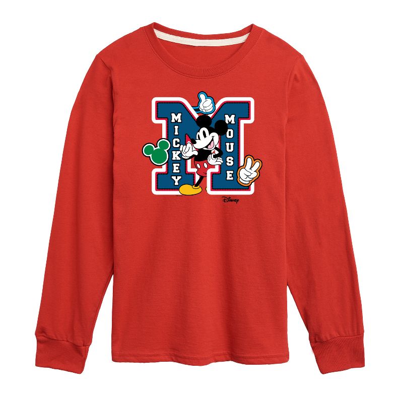 Boys' - Disney - Mickey Mouse Long Sleeve Graphic T-Shirt