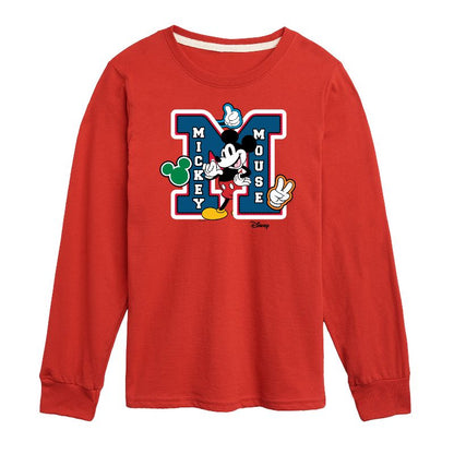 Boys' - Disney - Mickey Mouse Long Sleeve Graphic T-Shirt