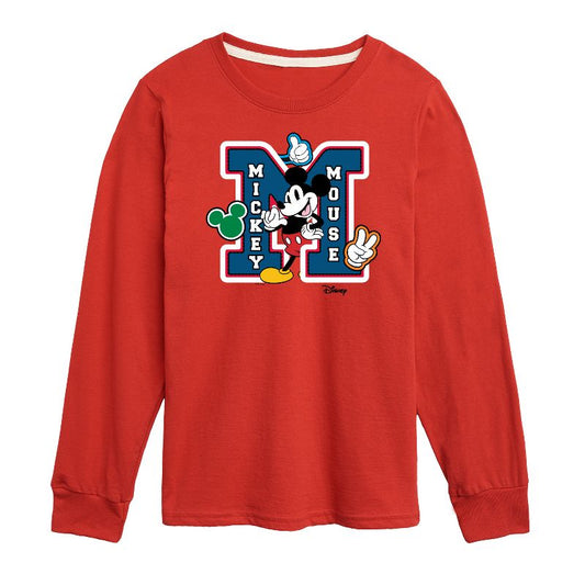 Boys' - Disney - Mickey Mouse Long Sleeve Graphic T-Shirt