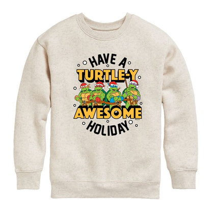 Boys' - Teenage Mutant Ninja Turtles - Turtley Awesome Group Graphic Long Sleeve Fleece Sweatshirt